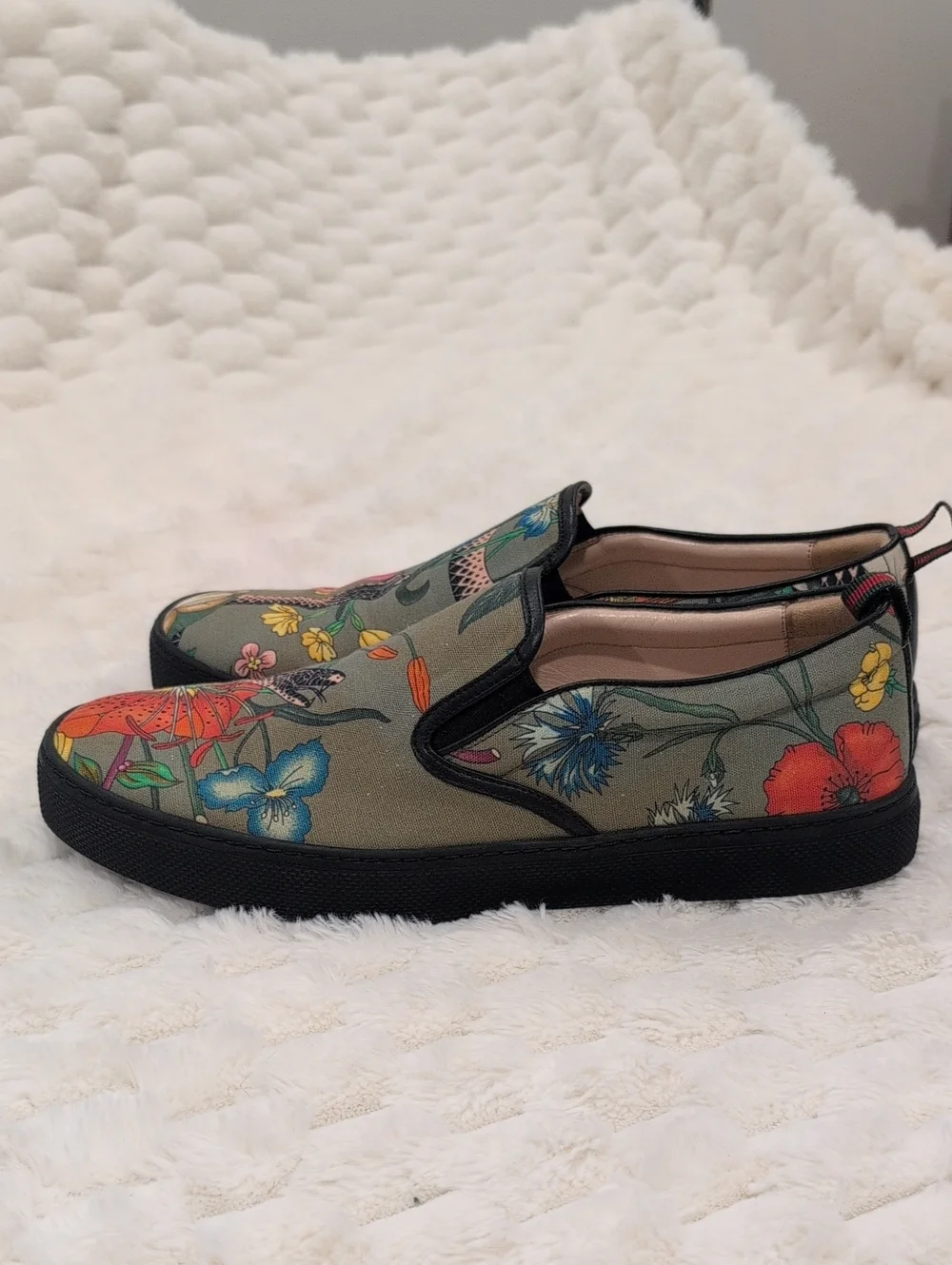 UK11 Men's Gucci Dino Jungle Men's Slip-On Loafers